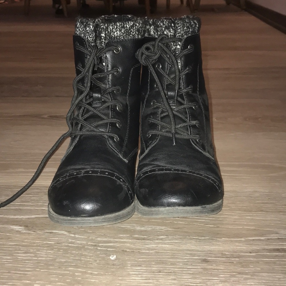 black boots